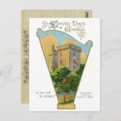 ヴィンテージセント・パトリックの日はがき ポストカード (正面/裏面)