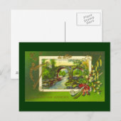 ヴィンテージセント・パトリックの日はがき ポストカード (正面/裏面)