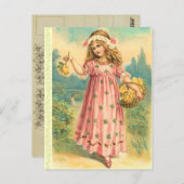 ヴィンテージセント・パトリックの日はがき ポストカード (正面/裏面)