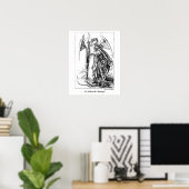 ヴィンテージセント・ミカエル・ザ・アーチャンエル大人着色料 ポスター (ホームオフィス)