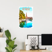 ヴィンテージセヴィラスペインアンダルシア ポスター (ホームオフィス)