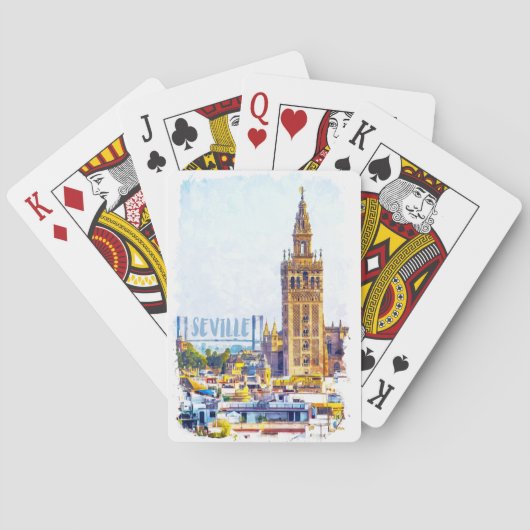 ヴィンテージセヴィルスペイン大聖堂シティビュー トランプ (裏面)