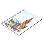 ヴィンテージセヴィルスペイン大聖堂シティビュー ノートブック (左側)