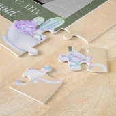 ヴィンテージセージの花嫁の提案 ジグソーパズル (側面)