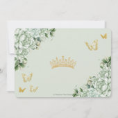 ヴィンテージセージグリーンフローラ蝶キンセアニラ セーブザデート (裏面)