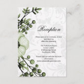 ヴィンテージセージグリーンボホ披露宴 エンクロージャーカード (正面)