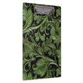 ヴィンテージセージ緑の工具革 クリップボード (右)