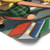 ヴィンテージセーフティ巡視救済警備員の少女 ポスター (角)