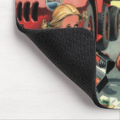 ヴィンテージセーフティ巡視救済警備員の少女 マウスパッド (コーナー)