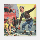 ヴィンテージセーフティ巡視救済警備員の少女 マグネット (正面)