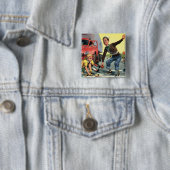 ヴィンテージセーフティ巡視救済警備員の少女 缶バッジ (インサイチュ)