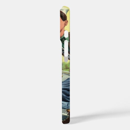 ヴィンテージセーフティ巡視救済警備員の少女 Case-Mate iPhoneケース (裏面 / 左)