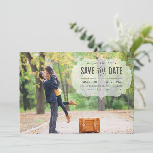 ヴィンテージセーブ・ザ・デート案内 セーブザデート (スタンド正面)