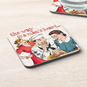 ヴィンテージセーラーアンドハウスウィザードアート引用文 コースター (左側)