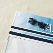 ヴィンテージセーラ航海のー海軍ストライプの ビーチタオル (インサイチュ)