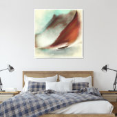 ヴィンテージセーリングボートマウンテンズ絵画ランドスケーズ キャンバスプリント (インサイチュ (寝室))