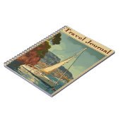 ヴィンテージセーリングボート旅行ジャーナル ノートブック (左側)