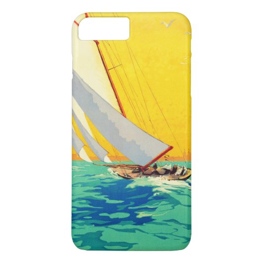 ヴィンテージセールボーツトラベルiPhone 7プラスケース Case-Mate iPhoneケース (裏面)