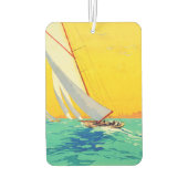 ヴィンテージセールボートフランスの旅行 カーエアーフレッシュナー (裏面)