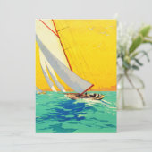 ヴィンテージセールボートフランスの旅行 シーズンカード (スタンド正面)