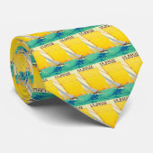 ヴィンテージセールボートフランスの旅行 ネクタイ (ロール)