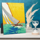 ヴィンテージセールボートフランスの旅行 フォトプラーク (側面)