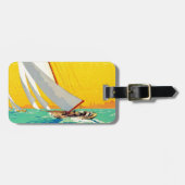 ヴィンテージセールボートフランスの旅行 ラゲッジタグ (正面横)