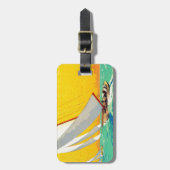 ヴィンテージセールボートフランスの旅行 ラゲッジタグ (正面縦)