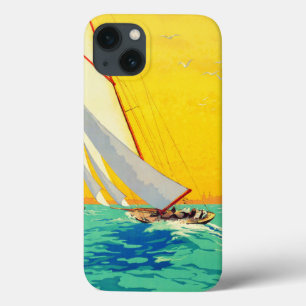 ヴィンテージセールボートフランスの旅行 iPhone 13ケース