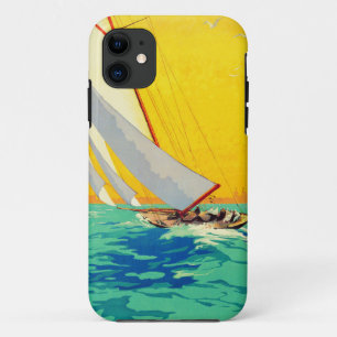 ヴィンテージセールボートフランスの旅行 iPhone 11 ケース