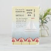 ヴィンテージセールボート招待状 招待状 (スタンド正面)