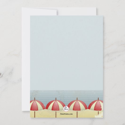 ヴィンテージセールボート招待状 招待状 (裏面)