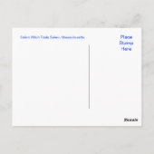 ヴィンテージセーレムウィッチトライアル、セーレムMAポストカード ポストカード (裏面)