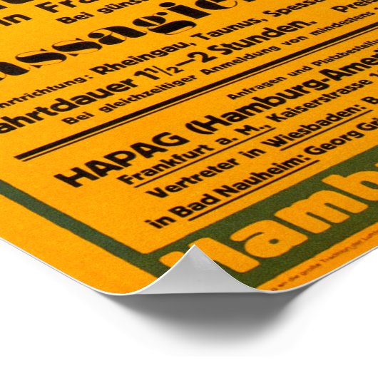 ヴィンテージゼッペリンヴィクトリアルイーズ ポスター (角)