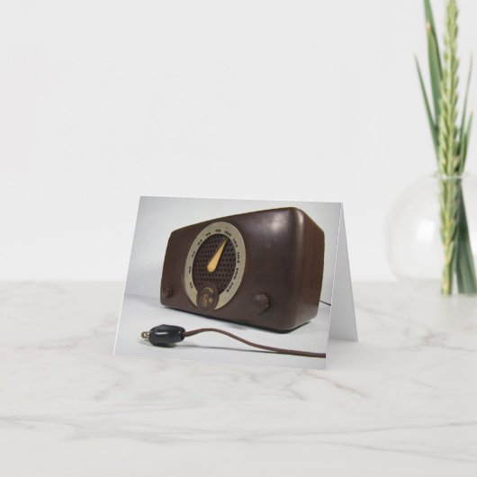 ヴィンテージゼニス無線空白のノートカード カード (正面)