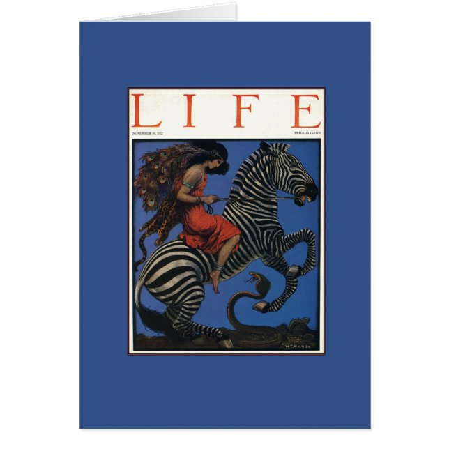 ヴィンテージゼブラアールヌーボー女性 (正面)