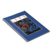 ヴィンテージゼブラ(アールヌーボー女性ライダー) ノートブック (右側)