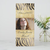 ヴィンテージゼブラ/目盛パーティの招待状 招待状 (スタンド正面)