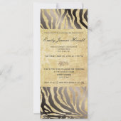 ヴィンテージゼブラ/目盛パーティの招待状 招待状 (裏面)