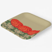 ヴィンテージゼラニウムトリオはっきりしたフローラ ペーパープレート (傾斜あり)