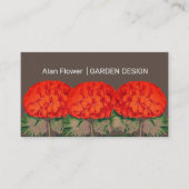 ヴィンテージゼラニウムトリオはっきりしたフローラ 名刺 (正面)
