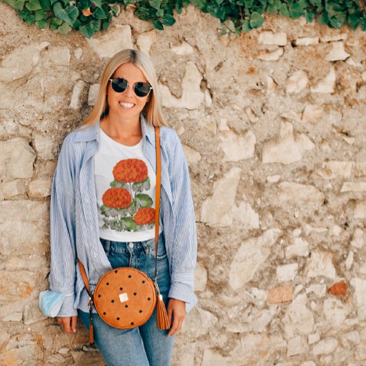 ヴィンテージゼラニウムトリオはっきりしたフローラ Tシャツ