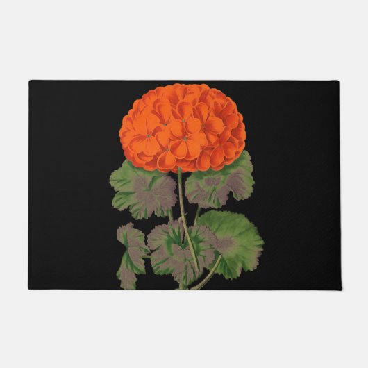 ヴィンテージゼラニウム – はっきりしたフローラ ドアマット (正面)