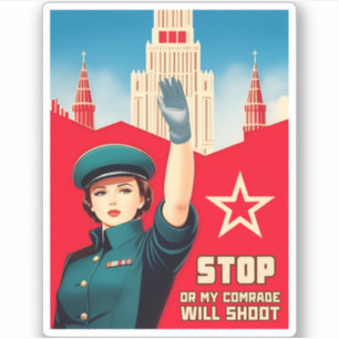 ヴィンテージソおもしろい連の冷戦ロシアのユーモア シール