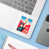 ヴィンテージソおもしろい連の冷戦ロシアのユーモア シール (ノートパソコンとiPhone)