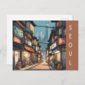ヴィンテージソウル韓国旅行アジアシティ通り ポストカード (正面/裏面)