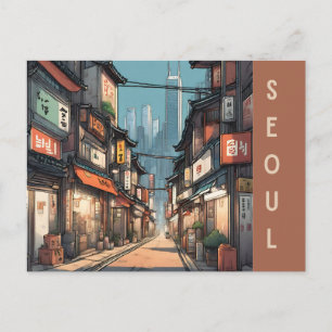 ヴィンテージソウル韓国旅行アジアシティ通り ポストカード