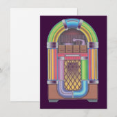 ヴィンテージソックレコードホップダンスジュークボックスパープル (正面/裏面)