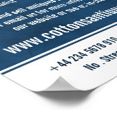 ヴィンテージソファエレガント、ブルー、アンティークディーラー、ストア ポスター (角)