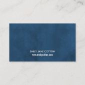 ヴィンテージソファエレガント、ブルー、アンティークディーラー 名刺 (裏面)